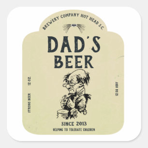 Father's beer label