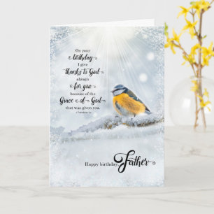 Father's Birthday 1 Corinthians Christian Verse Card