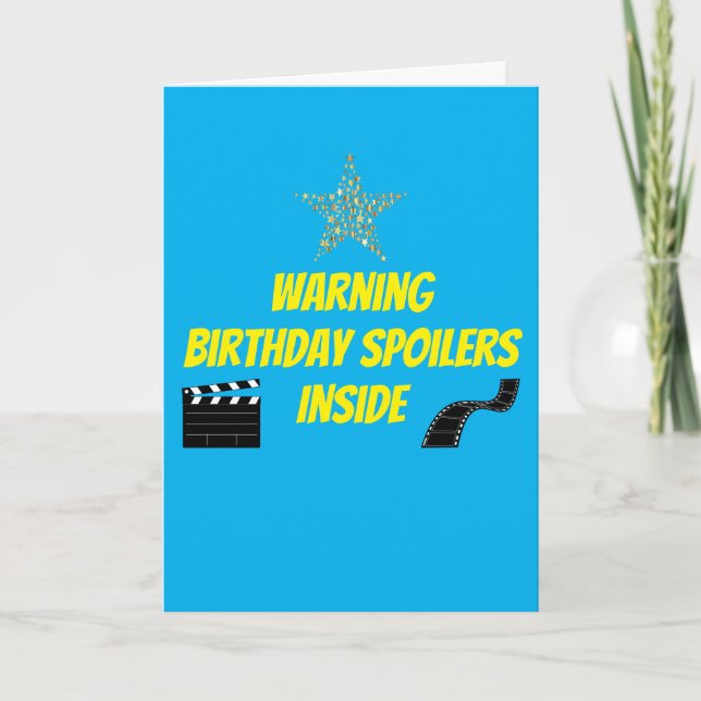 Father's Birthday Spoiler Birthday Card (Front)