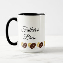 Father's Brew Mug-Dad's Coffee Mug-editable