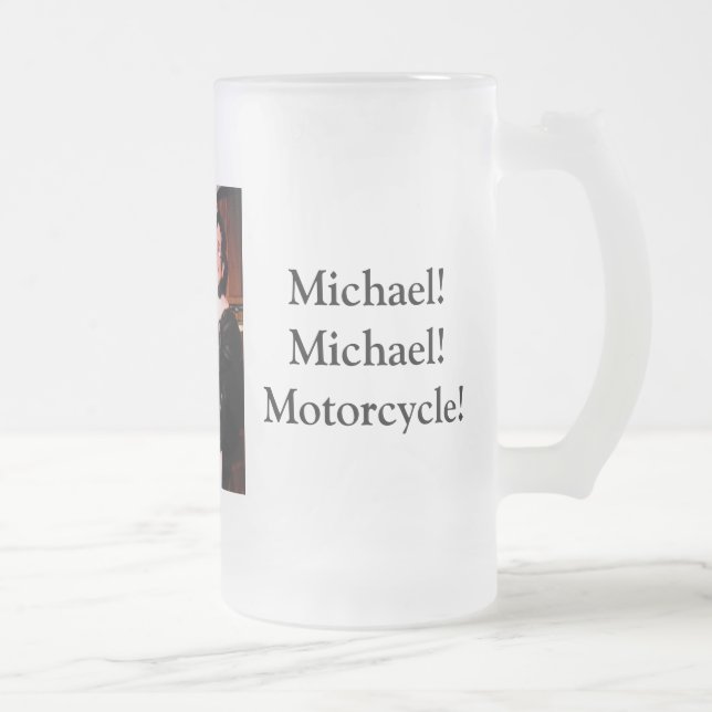 fathers day2, Lots of Love!!!, Michael!Michael!... Frosted Glass Beer Mug (Right)