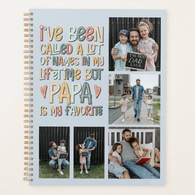 Father's Day 10 Photo Collage Planner (Front)