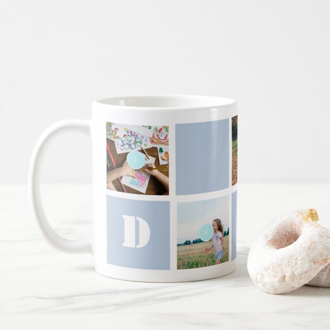 Father's Day 10 Photos Mom Collage Mug (With Donut)
