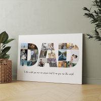 Father's Day 18 Photos Collage Gift for Dad