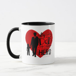 father's day 2024 my dad is my hero mug