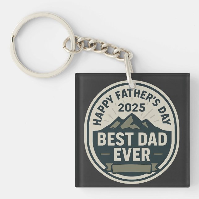 Father's day 2025 key ring (Front)