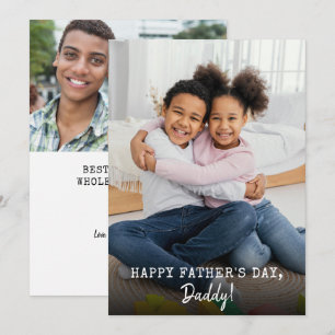 Father's Day 2 Photos Holiday Card
