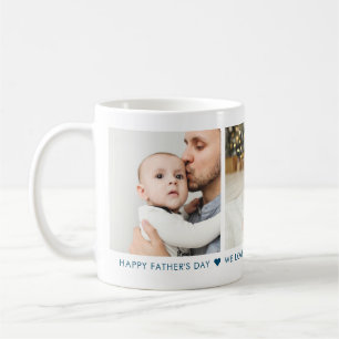 Father's Day 3 Photo Personalised Coffee Mug
