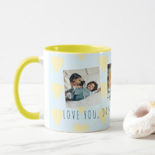 Father's Day 3 photo shoots collage Love you Daddy Mug