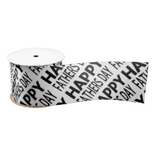 Father's Day 3" Wide Satin Ribbon, 2 Yard Spool Ribbon