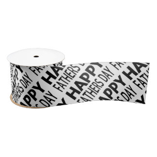 Father's Day 3" Wide Satin Ribbon, 2 Yard Spool Ribbon