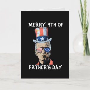 Fathers Day 4th Of July Funny Joe Biden Holiday Card