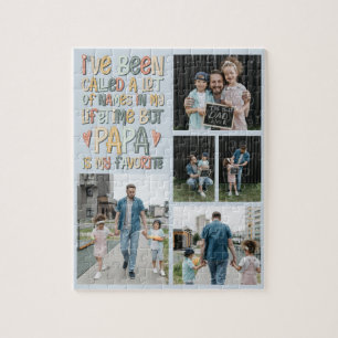 Father's Day 5 Photo Collage Jigsaw Puzzle