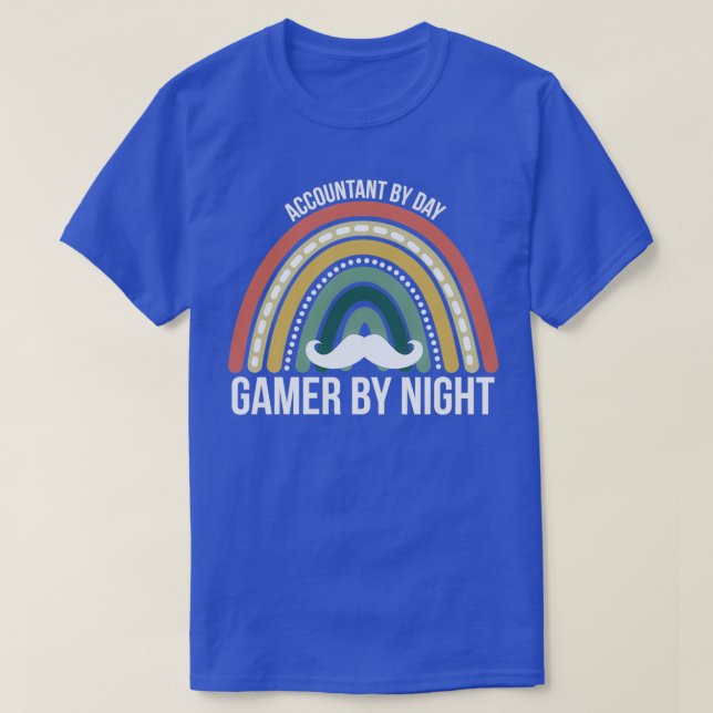 Fathers Day Accountant Rainbow Accountant T-Shirt (Design Front)