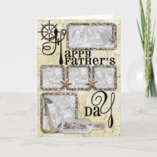 Fathers Day - ADD YOUR PHOTO - Captains Wheel Card