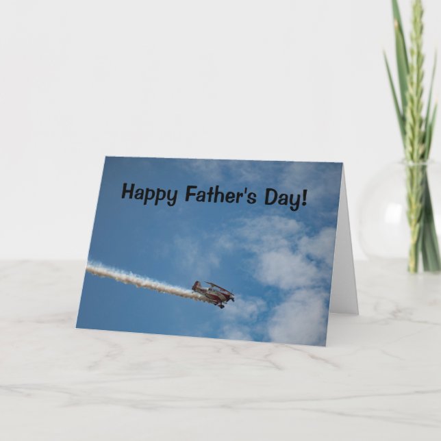 Father's Day Aeroplane Card (Front)