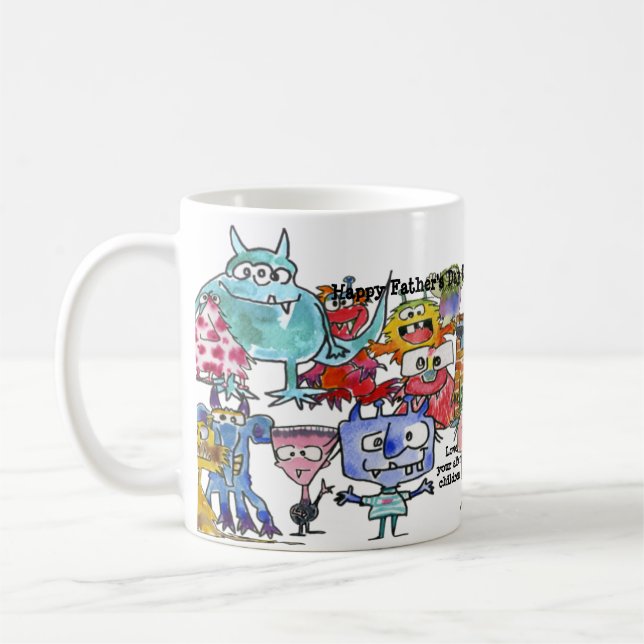 Father's Day Alien Children Mug (Left)