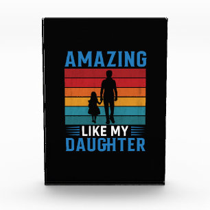 Father's Day Amazing Like My Daughter Photo Block
