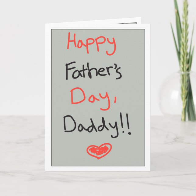 Father's Day: Apology #2 Card (Front)