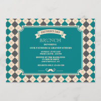 Father's Day Argyle Invitation