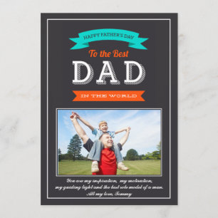 Father's Day Banner Photo Card