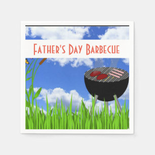 Father's Day Barbecue Paper Napkin