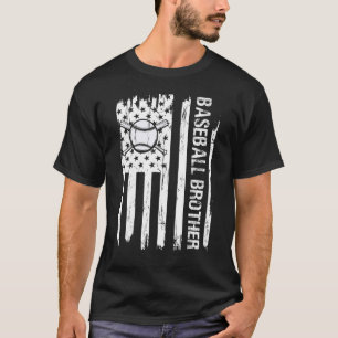 Fathers Day Baseball Brother  Brother Men Kids Bas T-Shirt