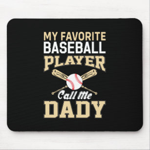 Father's Day Baseball Player Call Me Dad Mouse Mat