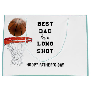 Father's Day Basketball Dad Large Gift Bag