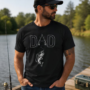 Father's Day Bass Fishing Dad T-Shirt