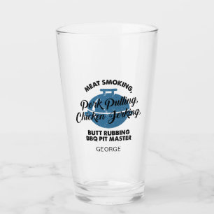 Fathers Day BBQ Dad Personalised Funny Gag Glass