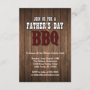 Father's Day BBQ Invitation