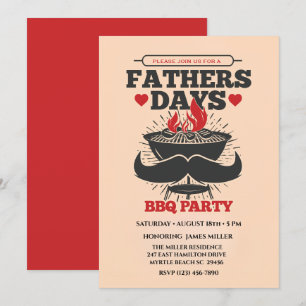 Father's Day BBQ Party Invitation