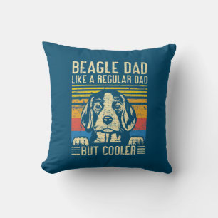 Father's Day Beagle Dog Dad Cushion