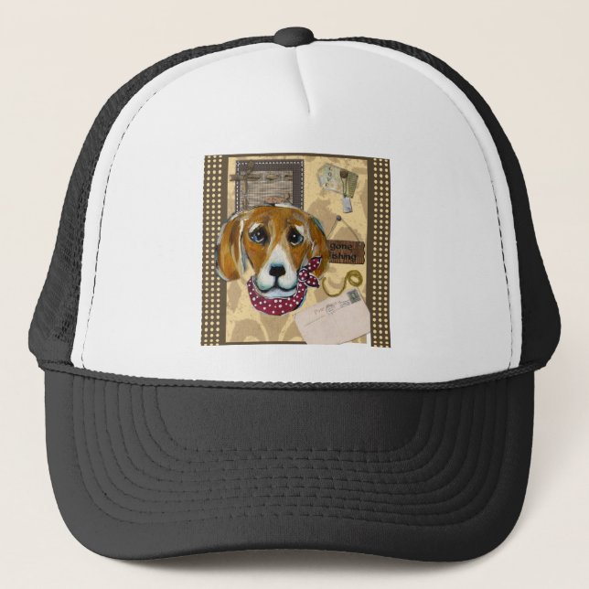 FATHER'S DAY BEAGLE TRUCKER HAT (Front)