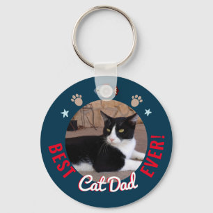 Father's Day Best Cat Dad Ever Keychain