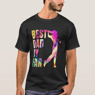 Father's Day Best Dad By Par Golf Tie Dye T-Shirt