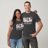 Father's Day | Best Dad Ever 3 Photo Collage T-Shirt (Unisex)