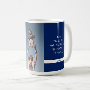Father's Day BEST DAD EVER Custom Photo Template Coffee Mug