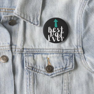 Father's Day Best Dad Ever Minimalistic 6 Cm Round Badge