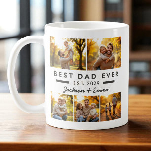 Father's Day Best Dad Ever Photo Collage Coffee Mug