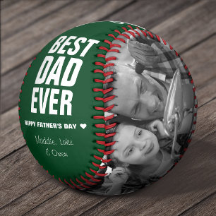 Father's Day Best Dad Ever Photos Personalised Baseball