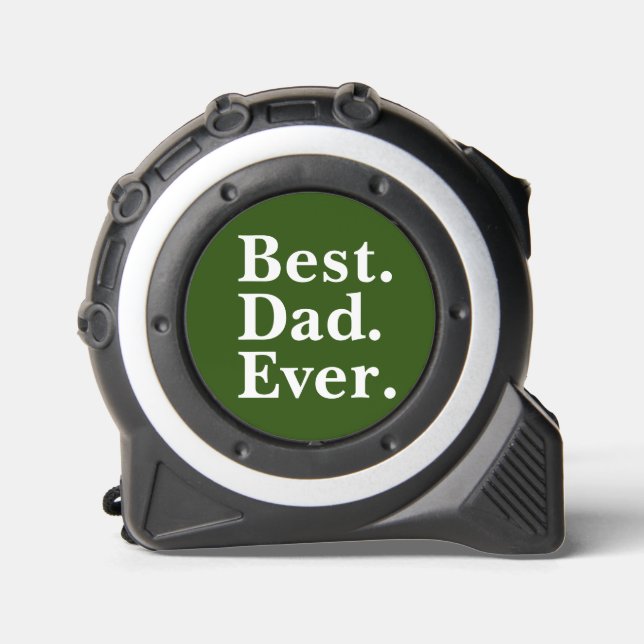 Father's Day Best Dad Ever typography Dark Green 1 (Front)