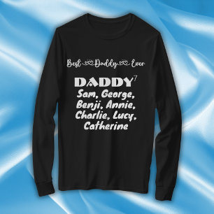 Fathers Day Best Dad Ever typography T-Shirt