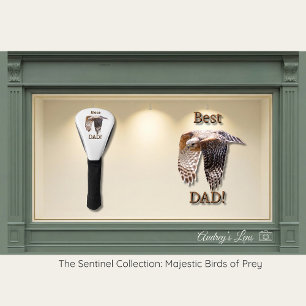 Father's Day "Best Dad" Hawk  Golf Head Cover