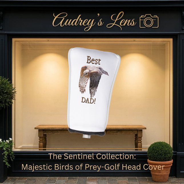 Father's Day "Best Dad" Hawk  Golf Head Cover (Creator Uploaded)