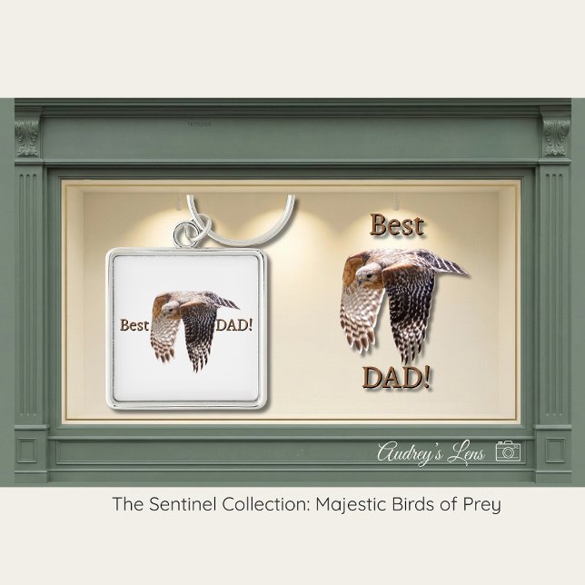 Father's Day "Best Dad" Hawk  Key Ring (Creator Uploaded)