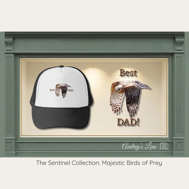 Father's Day "Best Dad" Hawk  Trucker Hat (Creator Uploaded)