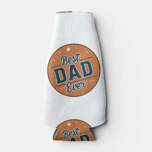 Father's Day Best Dad In The World Bottle Cooler