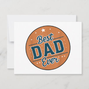 Father's Day Best Dad In The World Holiday Card